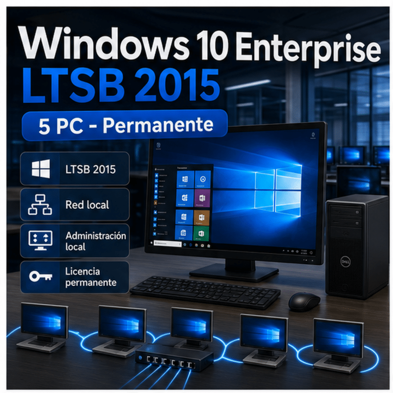 Windows 10 Enterprise LTSB 2015 - 5 Pc - Licencia Permanente - Hero galeria