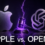 Ilustración editorial del enfrentamiento legal entre Apple y OpenAI por secretos comerciales