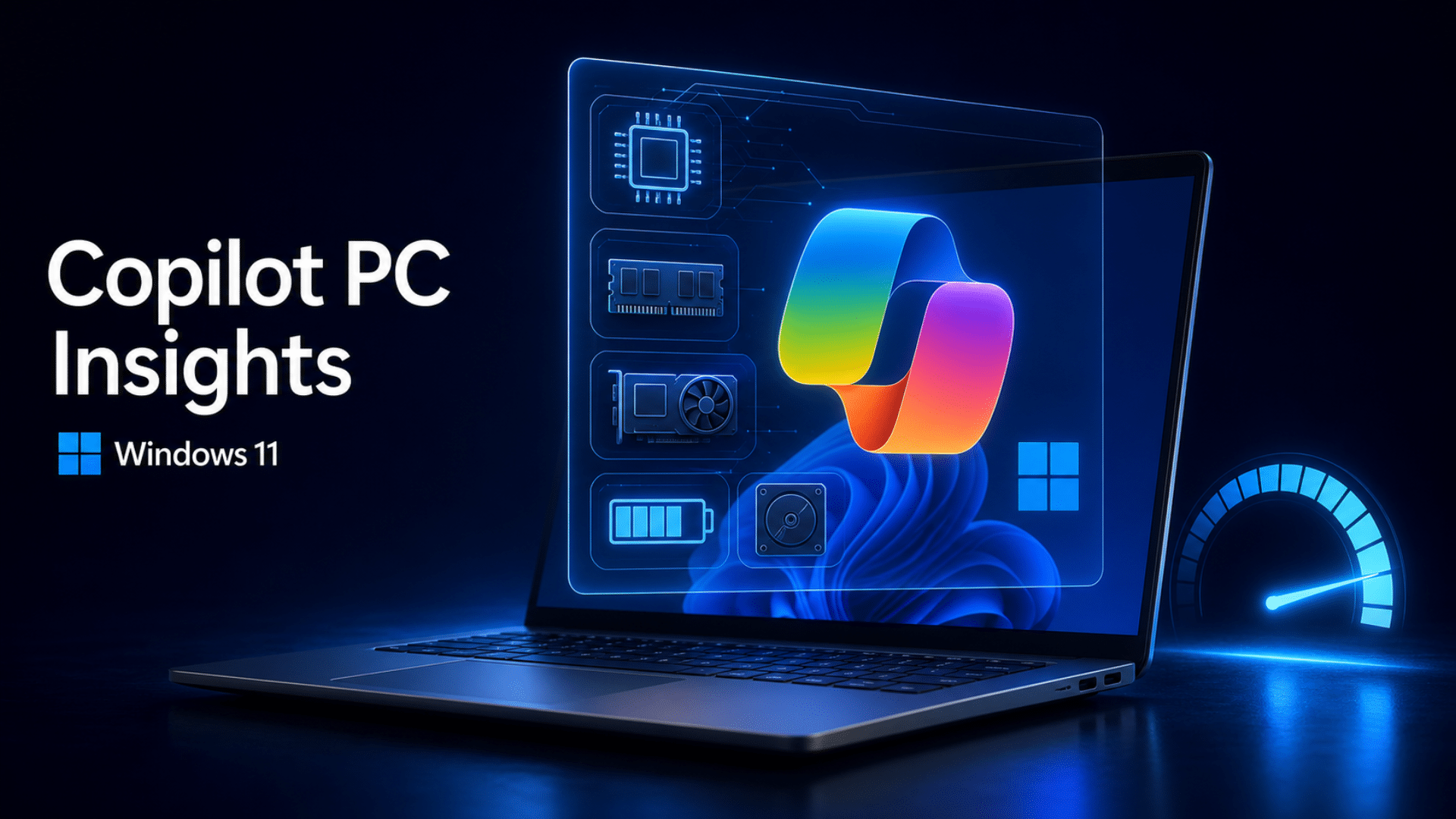 Copilot en Windows 11 mostrando un panel de diagnóstico del equipo mientras consume memoria