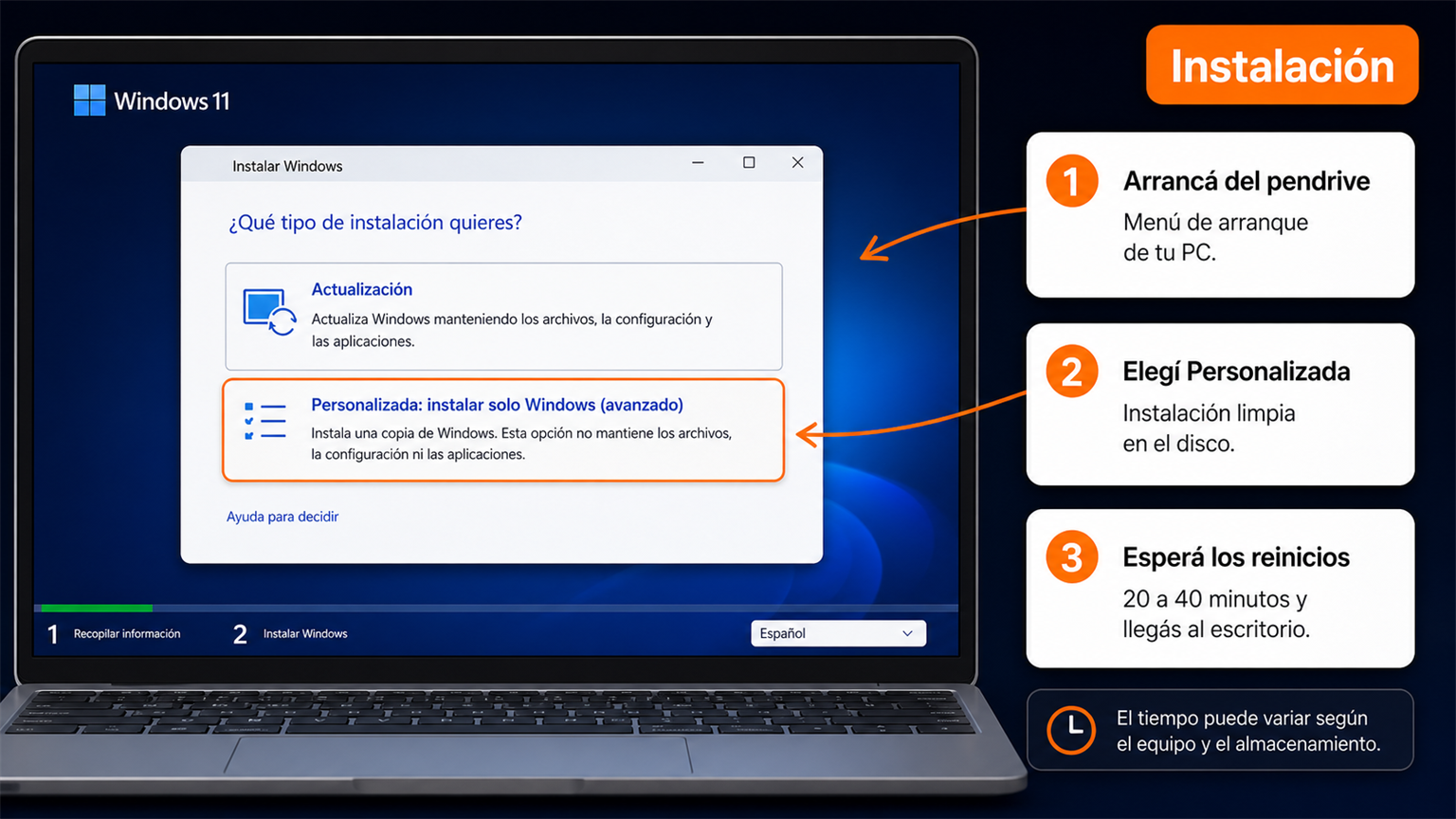 Instalación de Windows 11 LTSC 2024 en español paso a paso