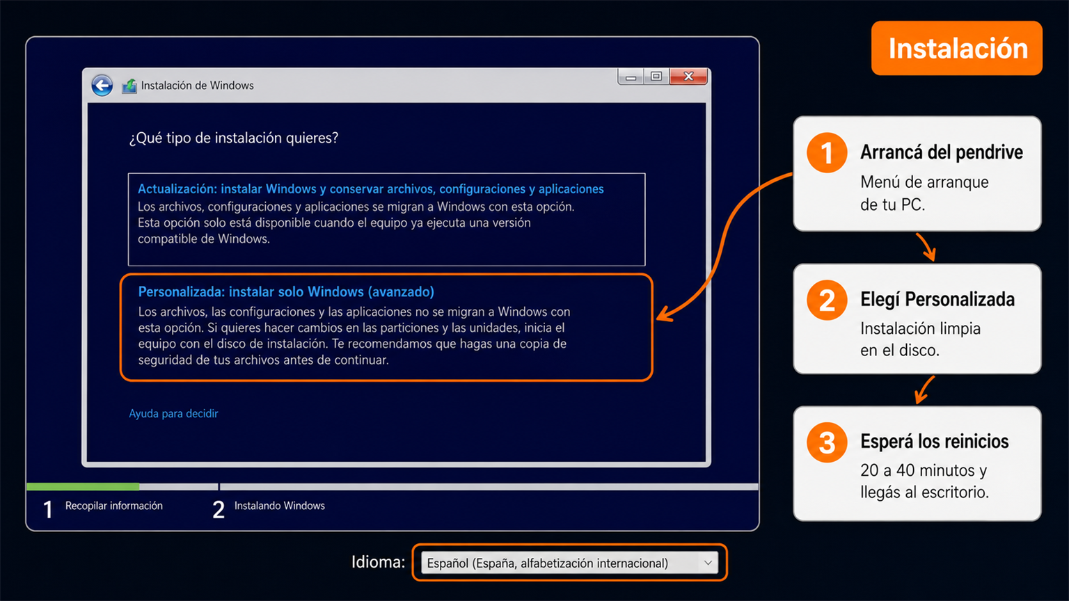 Instalación de Windows 10 Enterprise LTSB 2015 en español paso a paso