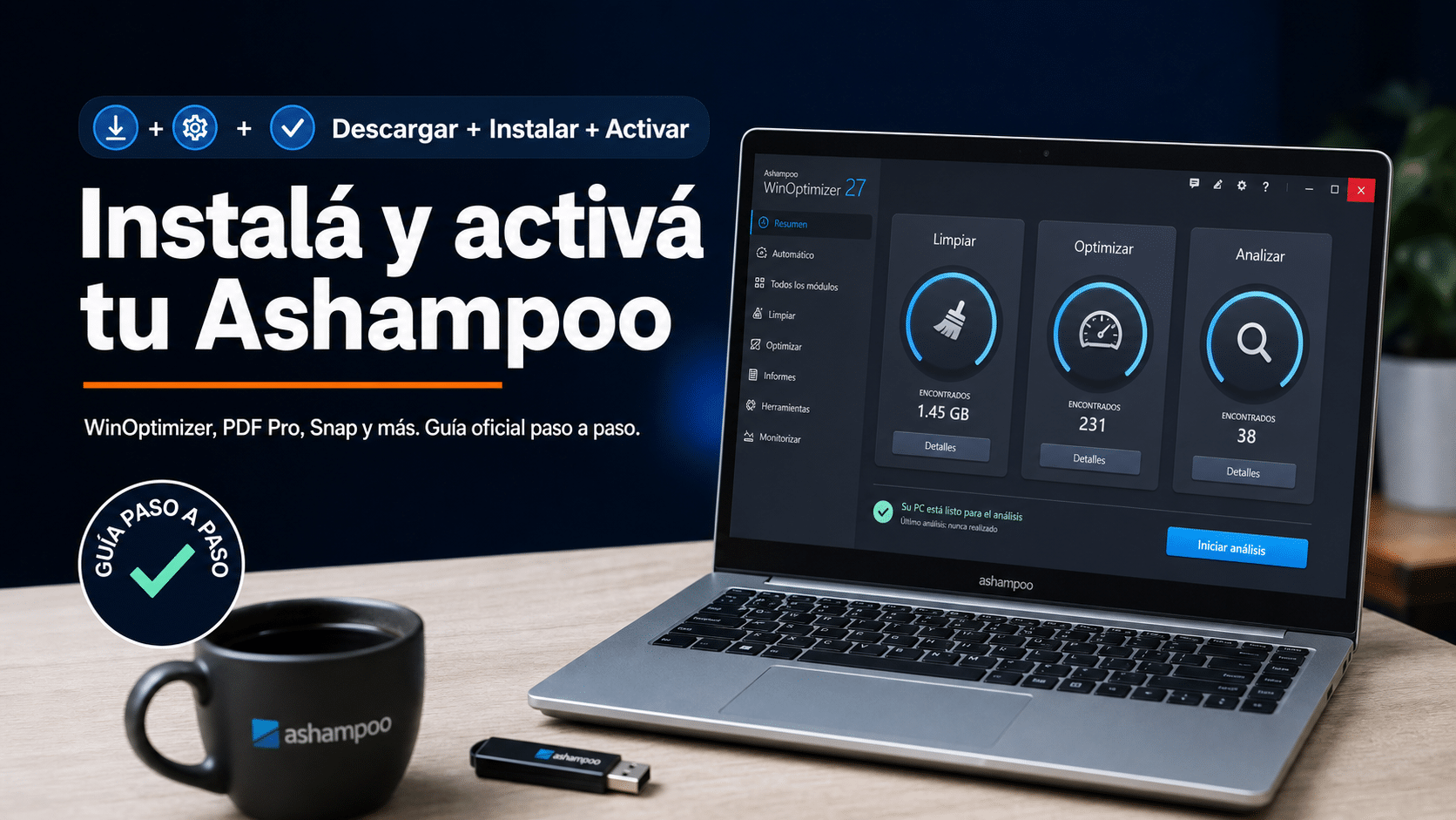 Ashampoo: guía para descargar, instalar y activar tu producto con la clave de licencia en Windows