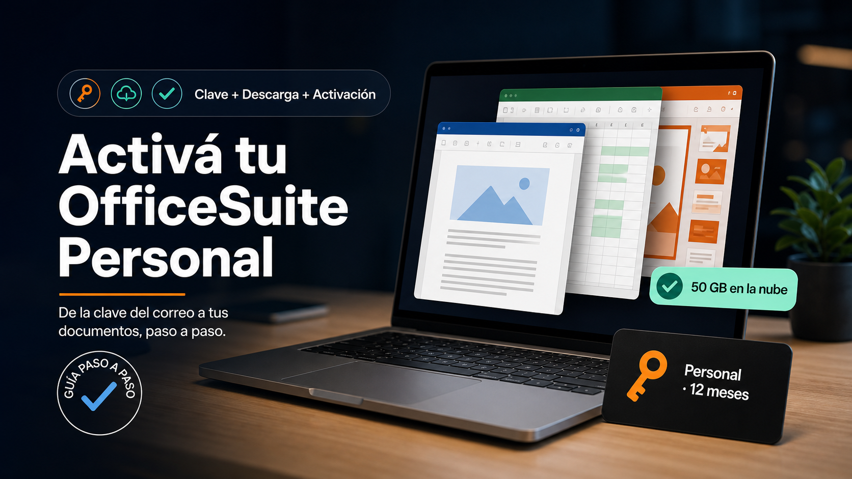 Guía para instalar y activar OfficeSuite Personal en Windows, en español