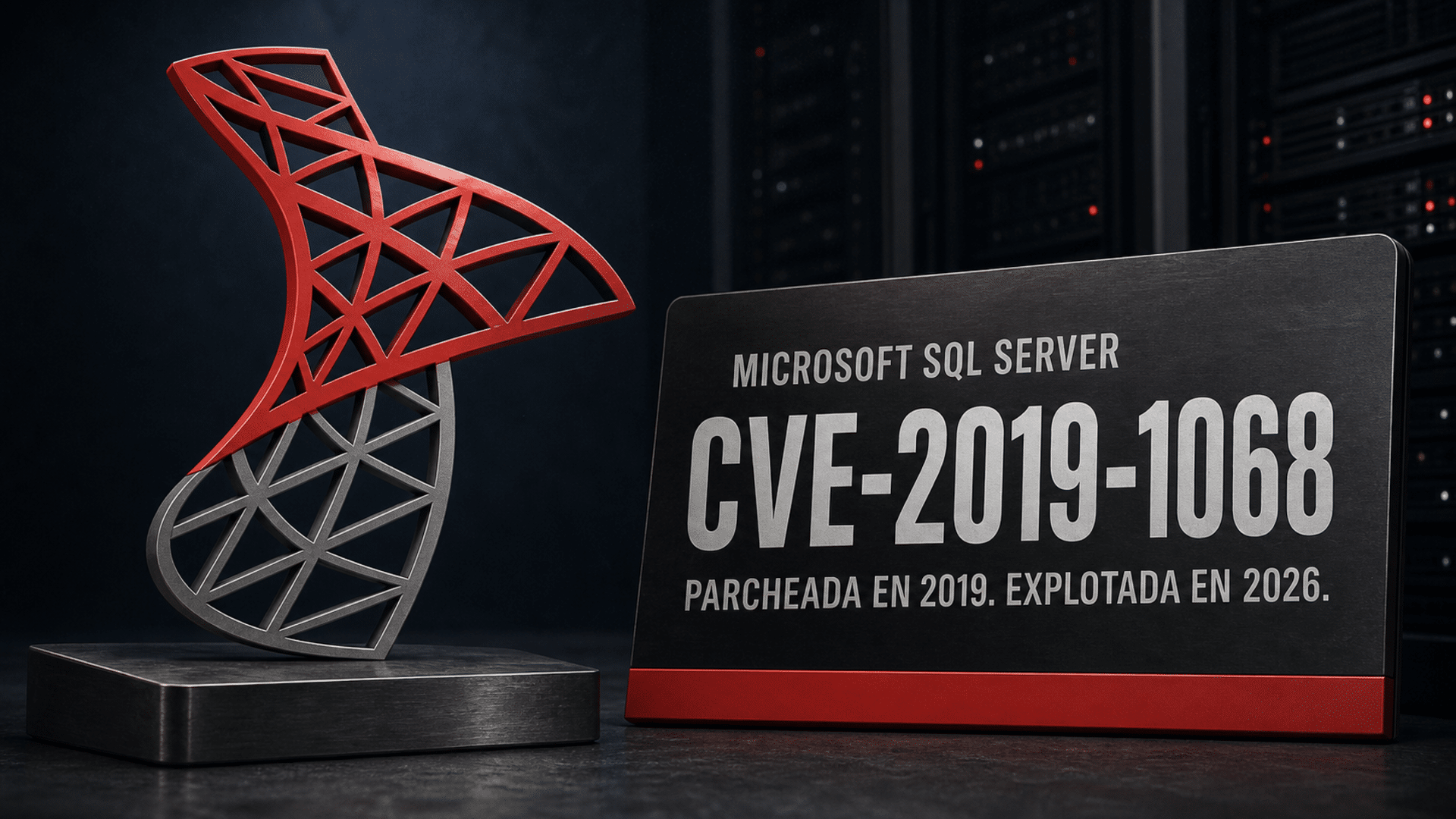 Arte editorial: una vulnerabilidad de SQL Server de 2019 reaparece en el catálogo de amenazas activas de 2026