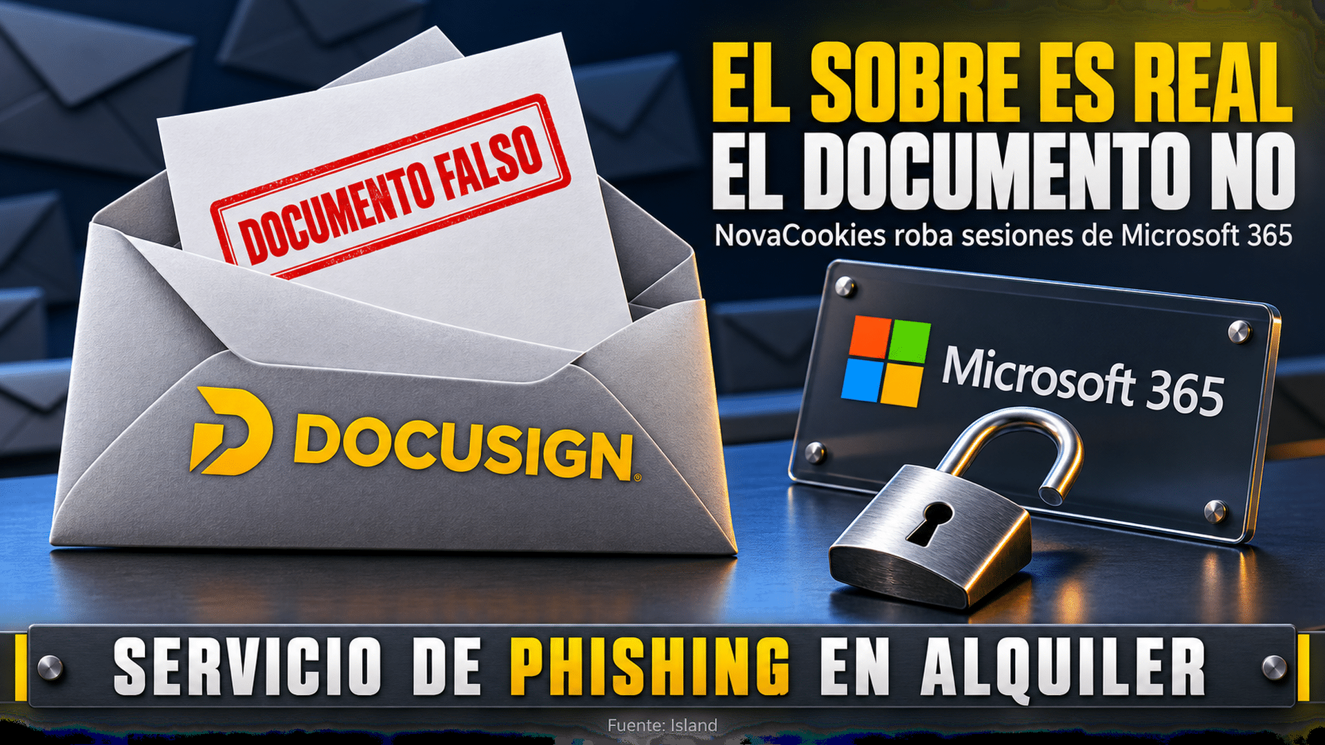 Arte editorial: el servicio de phishing que se alquila por mes para robar sesiones de Microsoft 365