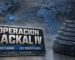 Arte editorial del operativo internacional de INTERPOL contra el fraude de África Occidental, con el mapa y sus cifras principales