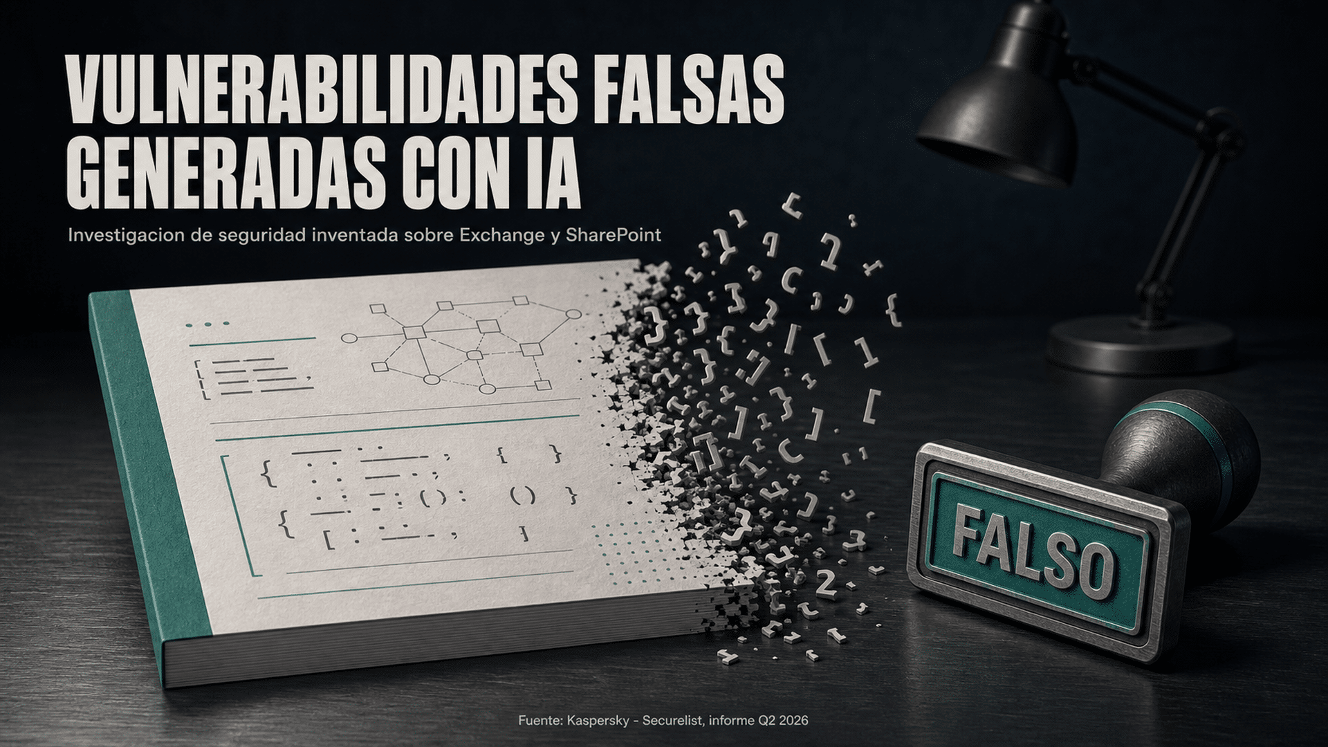 Arte editorial: Kaspersky detectó investigación de vulnerabilidades falsa generada con IA en el segundo trimestre de 2026