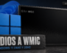 Ventana de línea de comandos de Windows 11 apagándose sobre un escritorio azul, con el sistema activo detrás