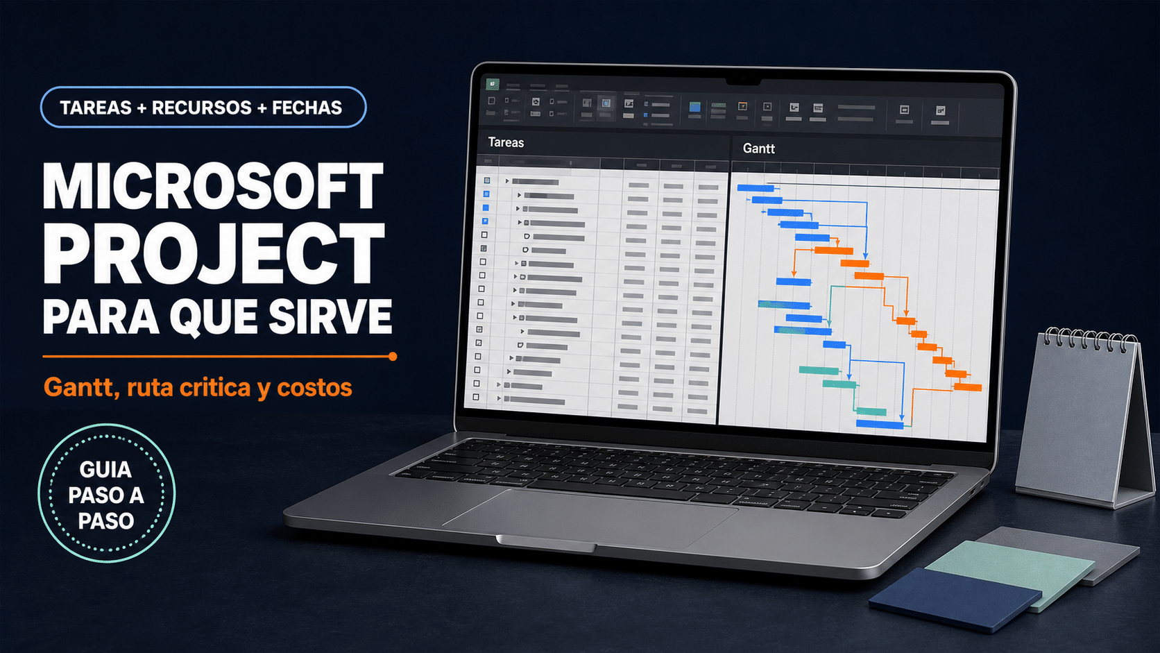 Microsoft Project para qué sirve con Gantt, tareas y ruta crítica