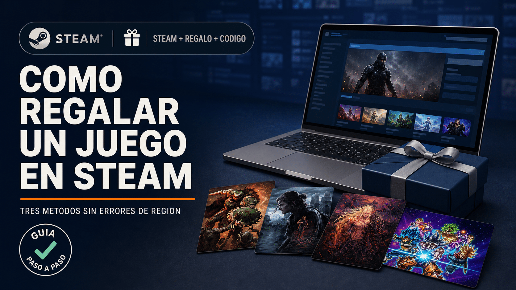Cómo regalar un juego en Steam con regalo directo, tarjeta digital o código