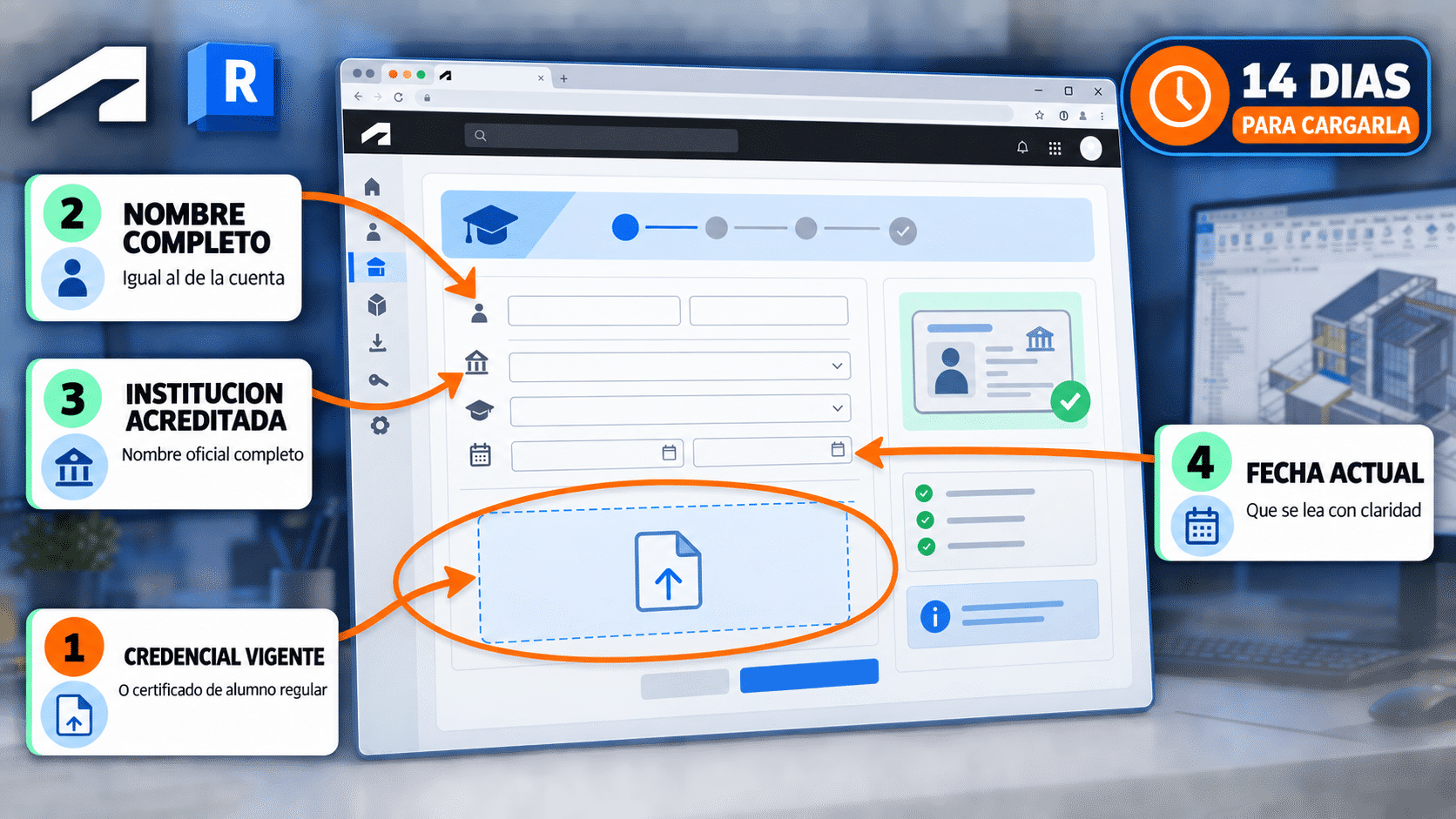 Checklist de documentación para verificar elegibilidad educativa de Autodesk