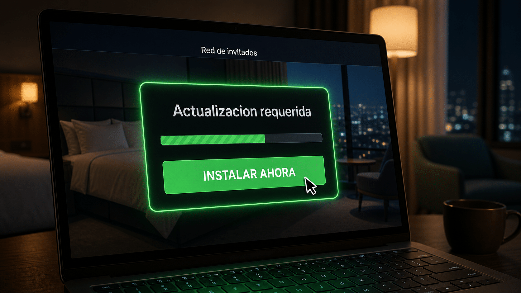 Malware en el wifi de hoteles: falsa actualización servida al conectarse a la red del hotel
