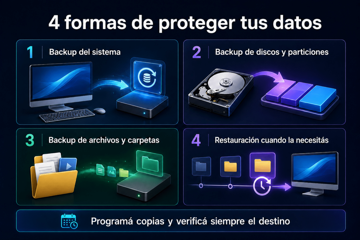 AOMEI Backupper Professional – 2 PC – Licencia Digital Permanente