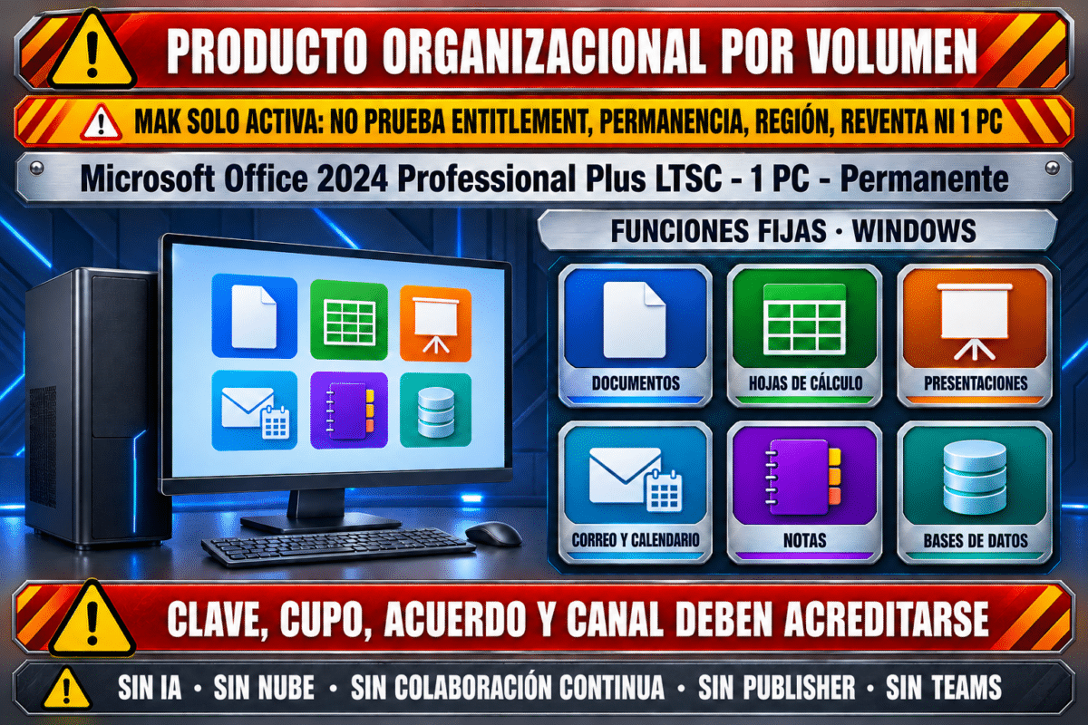 Microsoft Office 2024 Professional Plus LTSC – 1 PC – Permanente