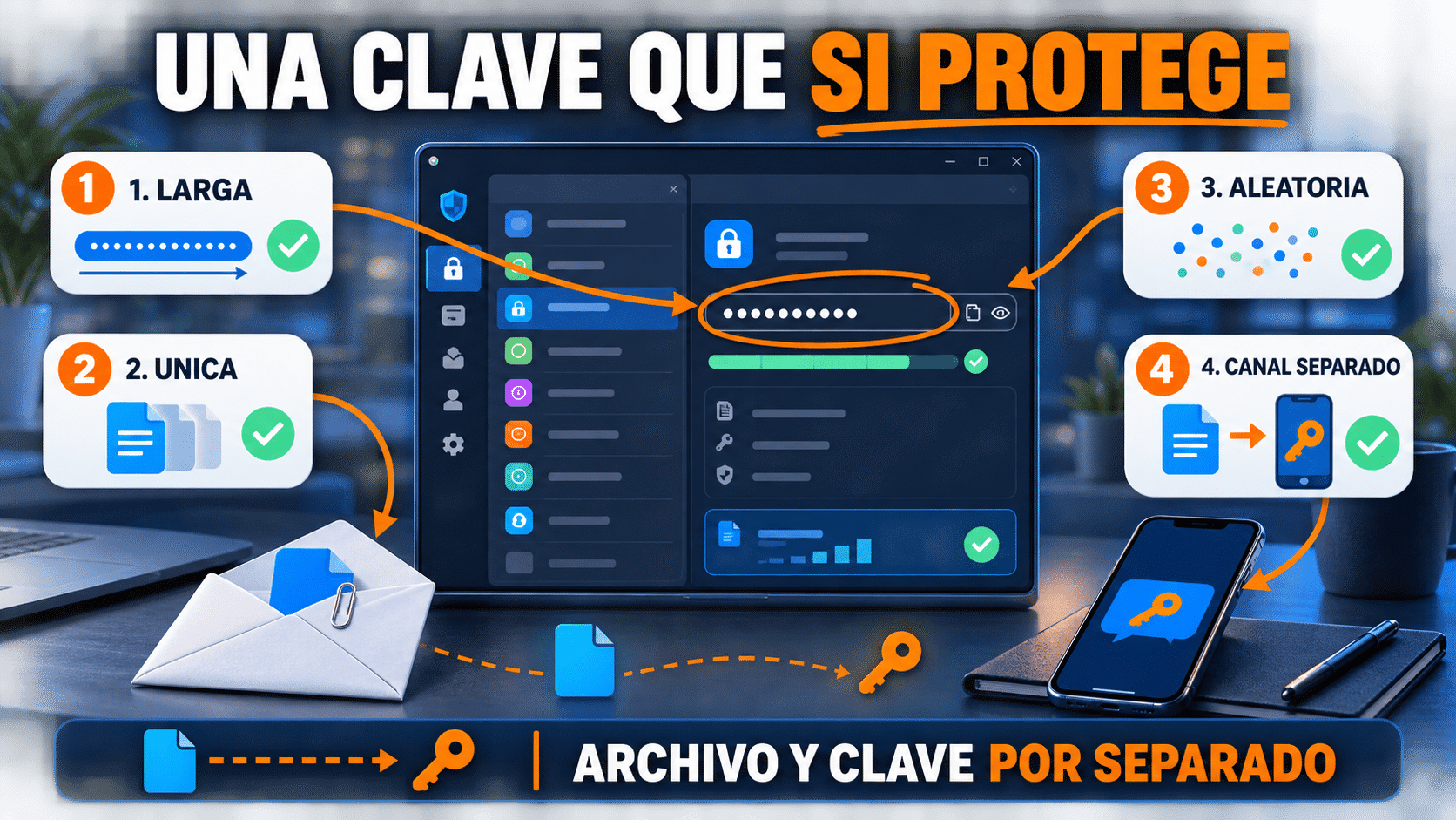 Buenas prácticas para crear y entregar una contraseña segura de PDF