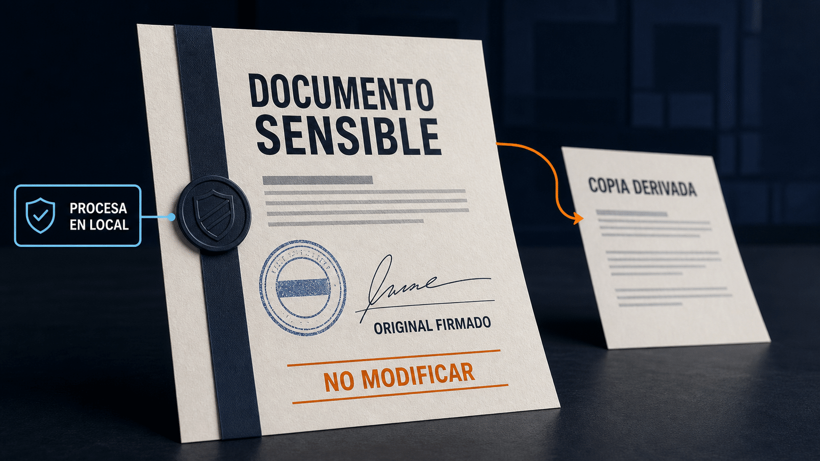 Advertencias de seguridad para PDFs sensibles, firmados y con sellos
