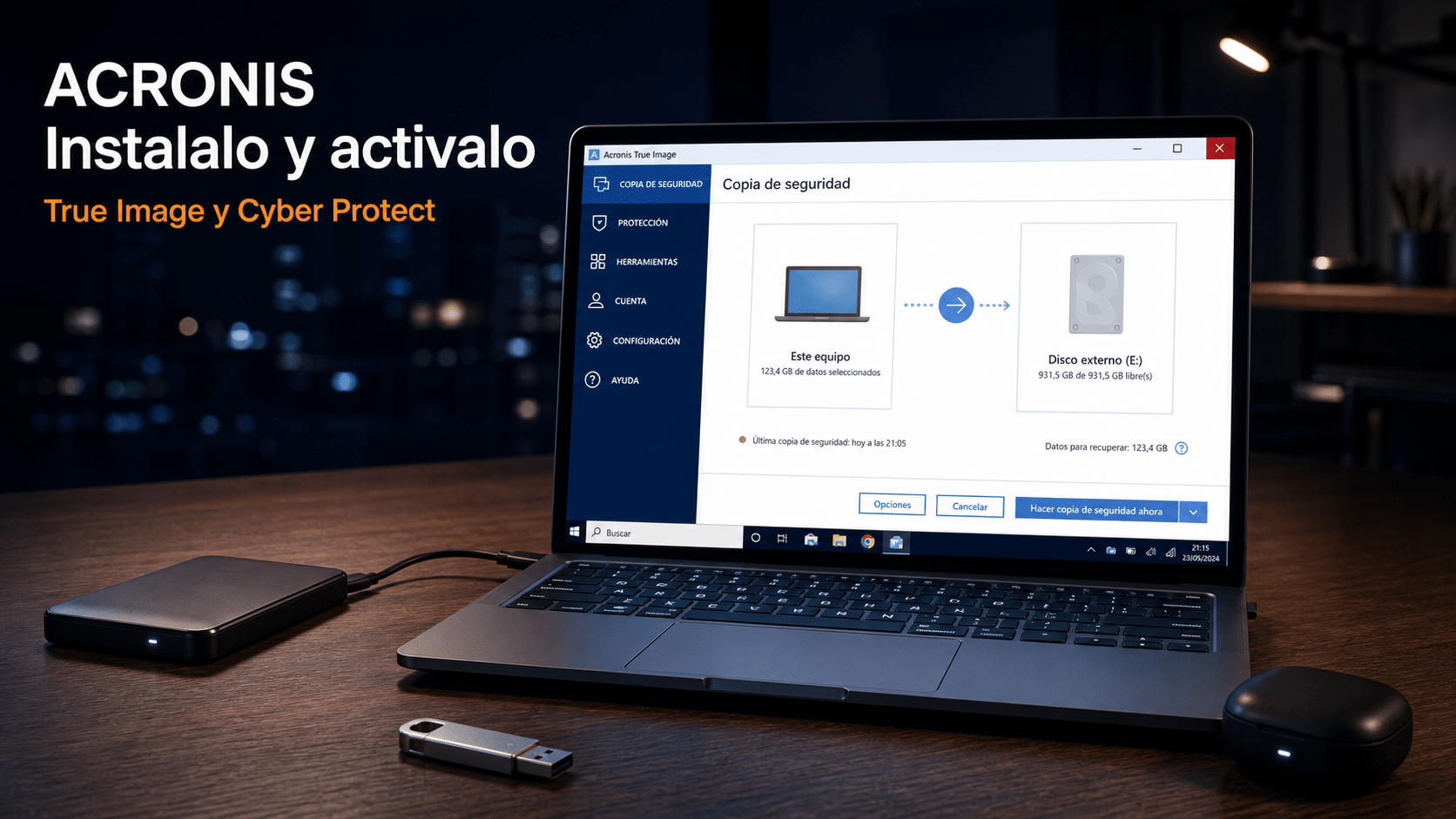 Acronis: guía para instalar y activar tu copia de seguridad en Windows