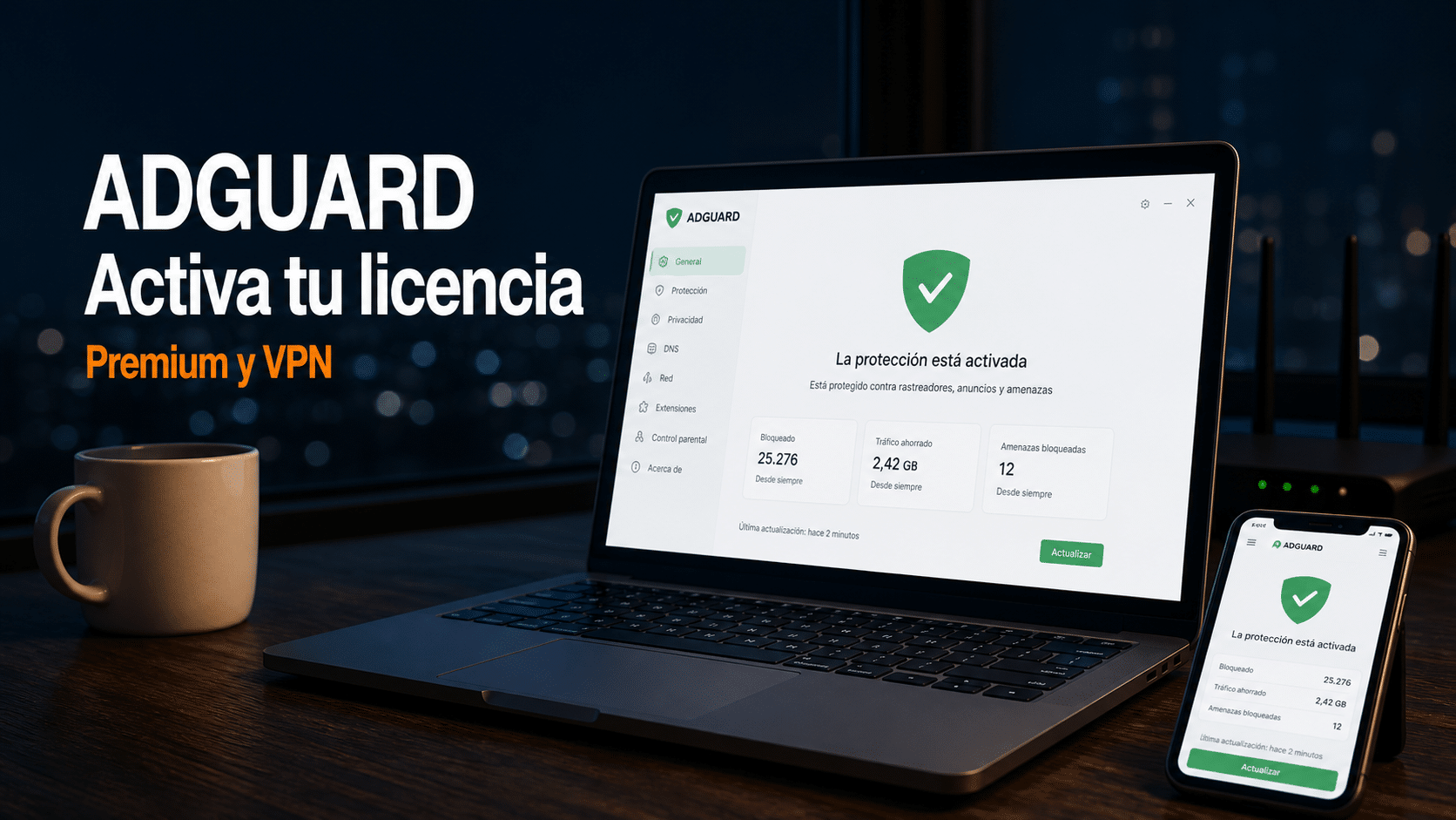 AdGuard Premium y VPN: guía para vincular tu clave y activar en todos tus dispositivos