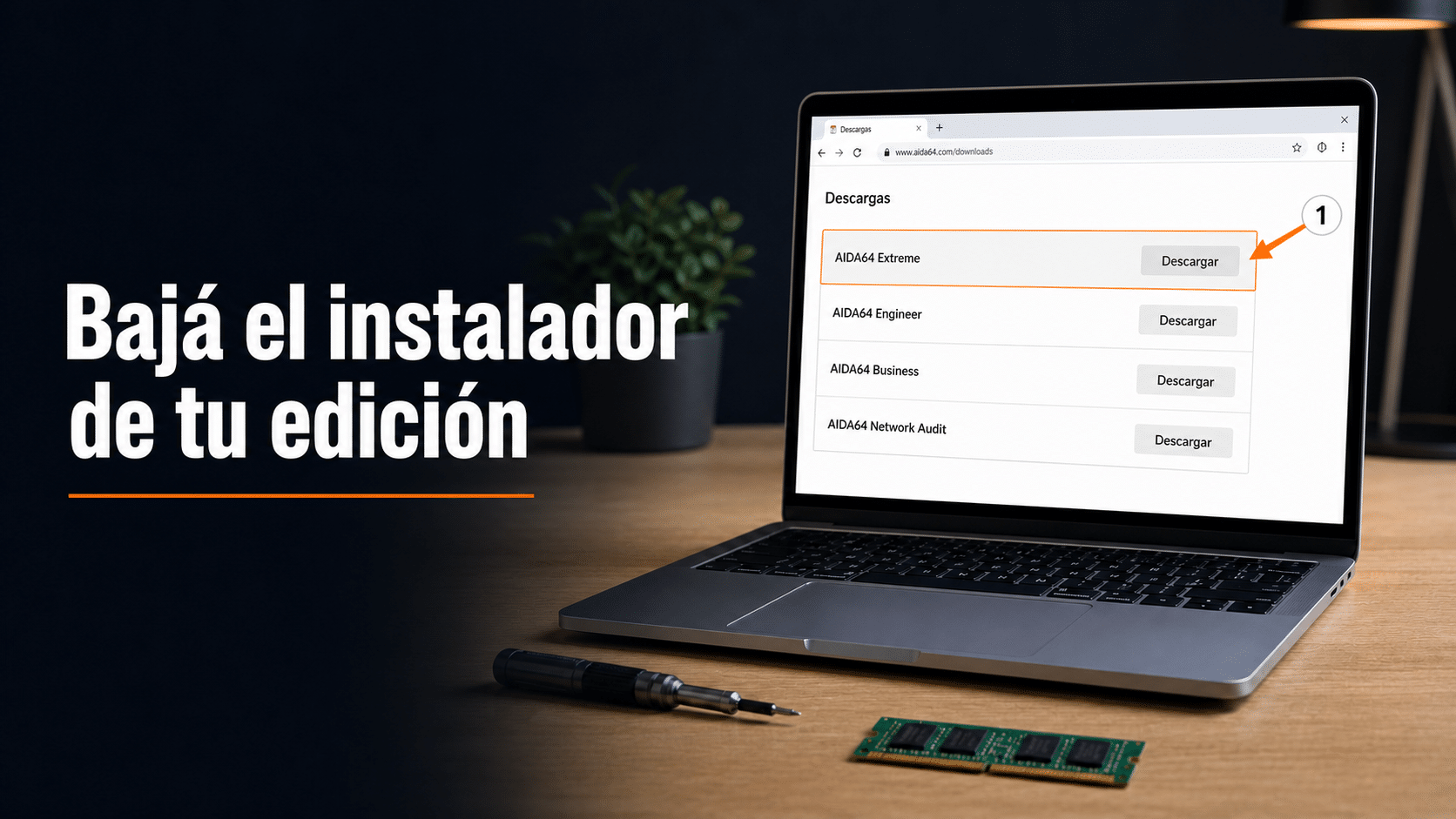 Descargas de AIDA64 con Extreme, Engineer, Business y Network Audit