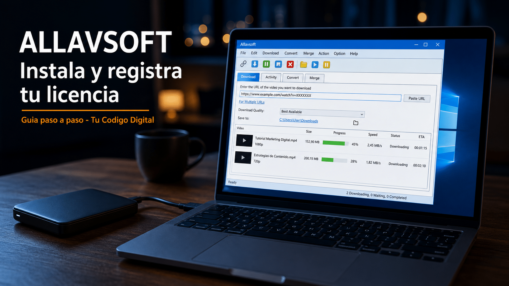 Allavsoft: guía para instalar y registrar tu licencia en Windows