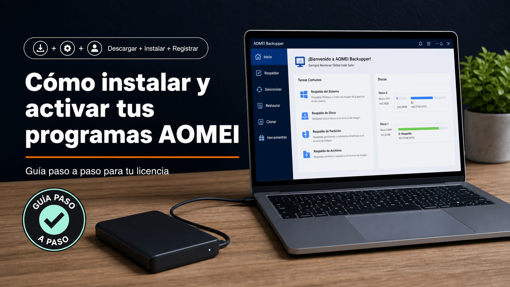 Programas AOMEI: guía para instalar y registrar tu licencia con el código