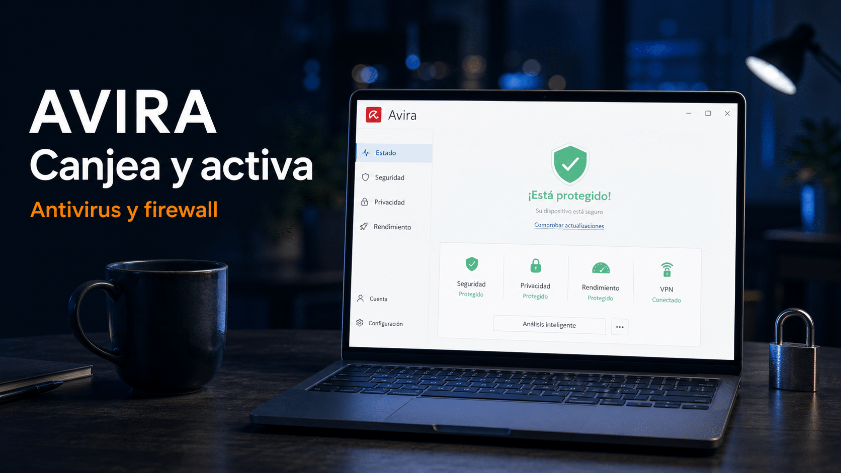 Avira: guía para canjear tu código y activar la versión completa en Windows