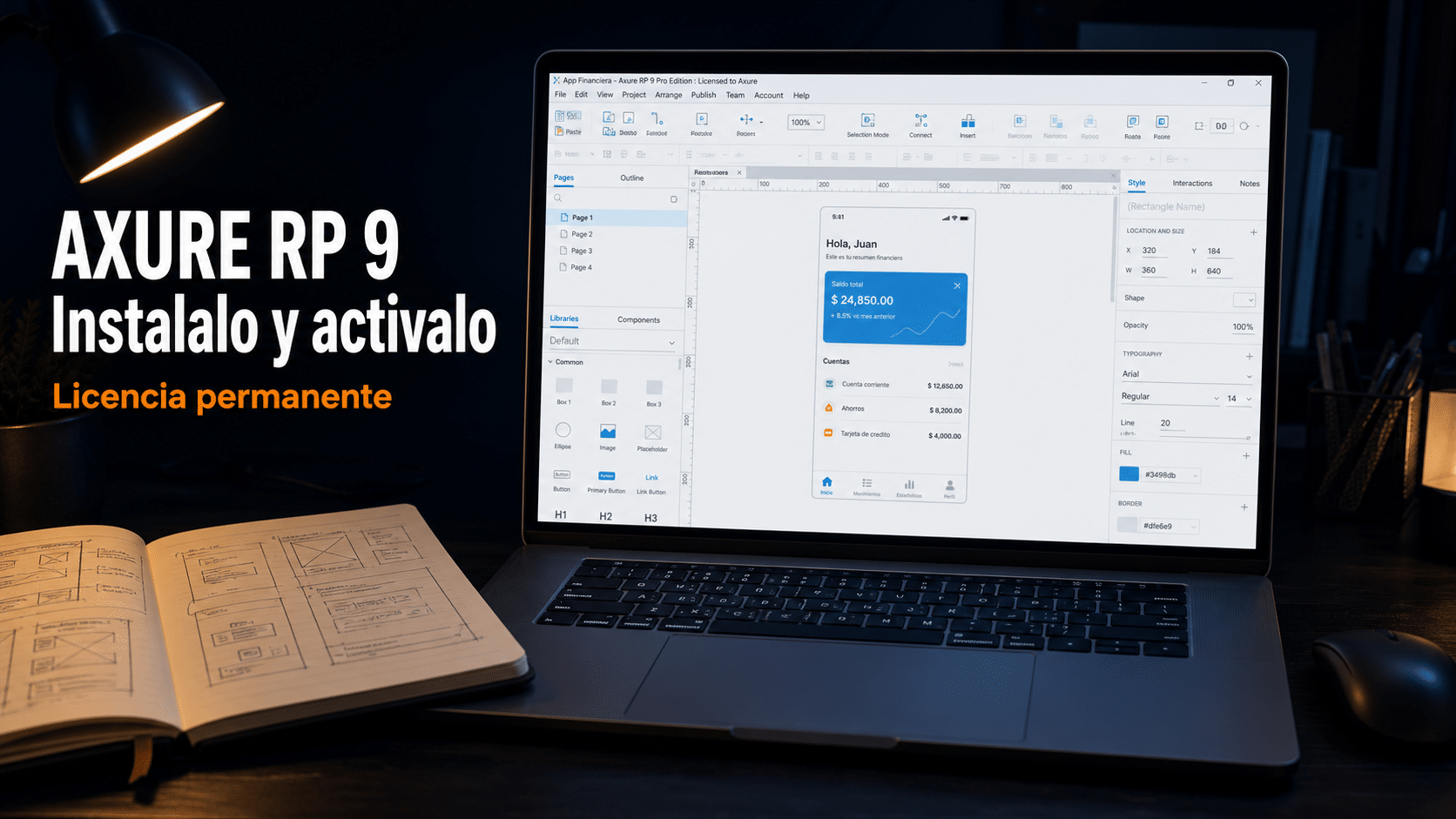 Axure RP 9: guía para instalar y activar tu licencia permanente de prototipado