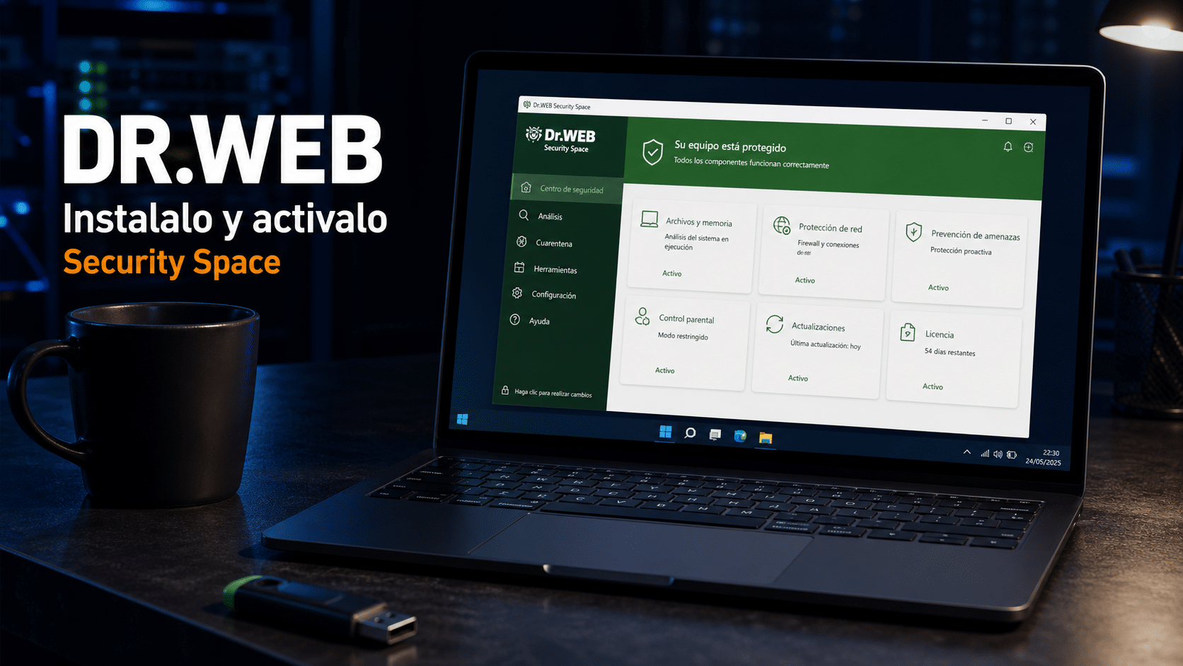 Dr.Web Security Space: guía para instalar y registrar tu número de serie