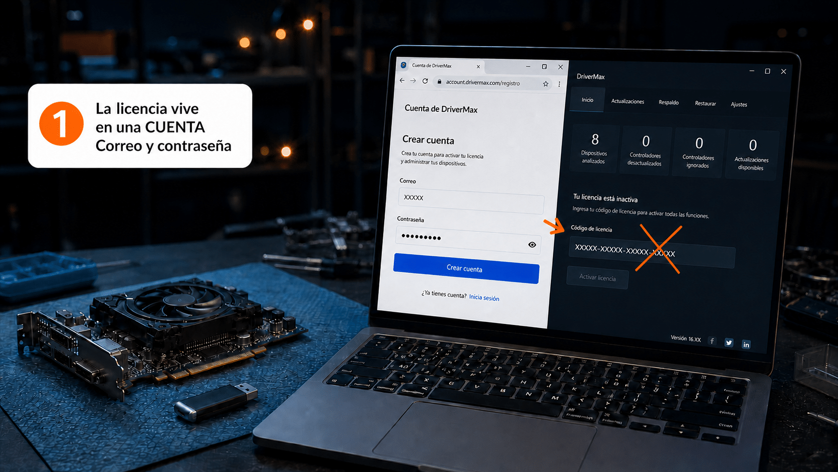 Instalador oficial de DriverMax descargado