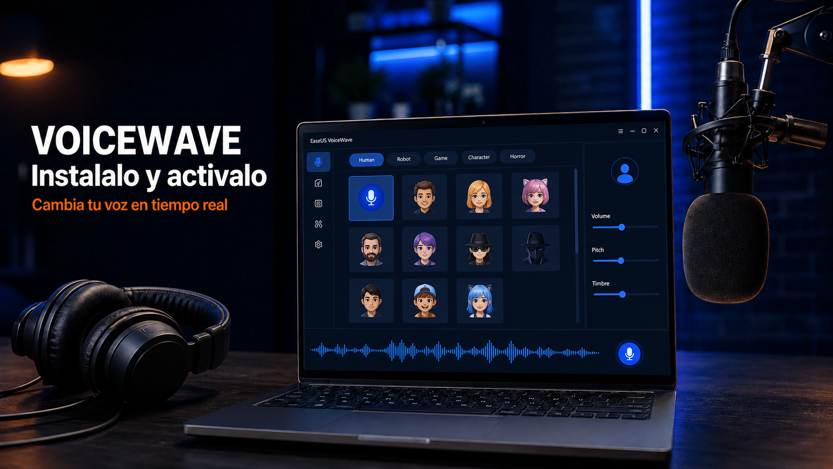 EaseUS VoiceWave: guía para instalar, activar y configurar el micrófono virtual