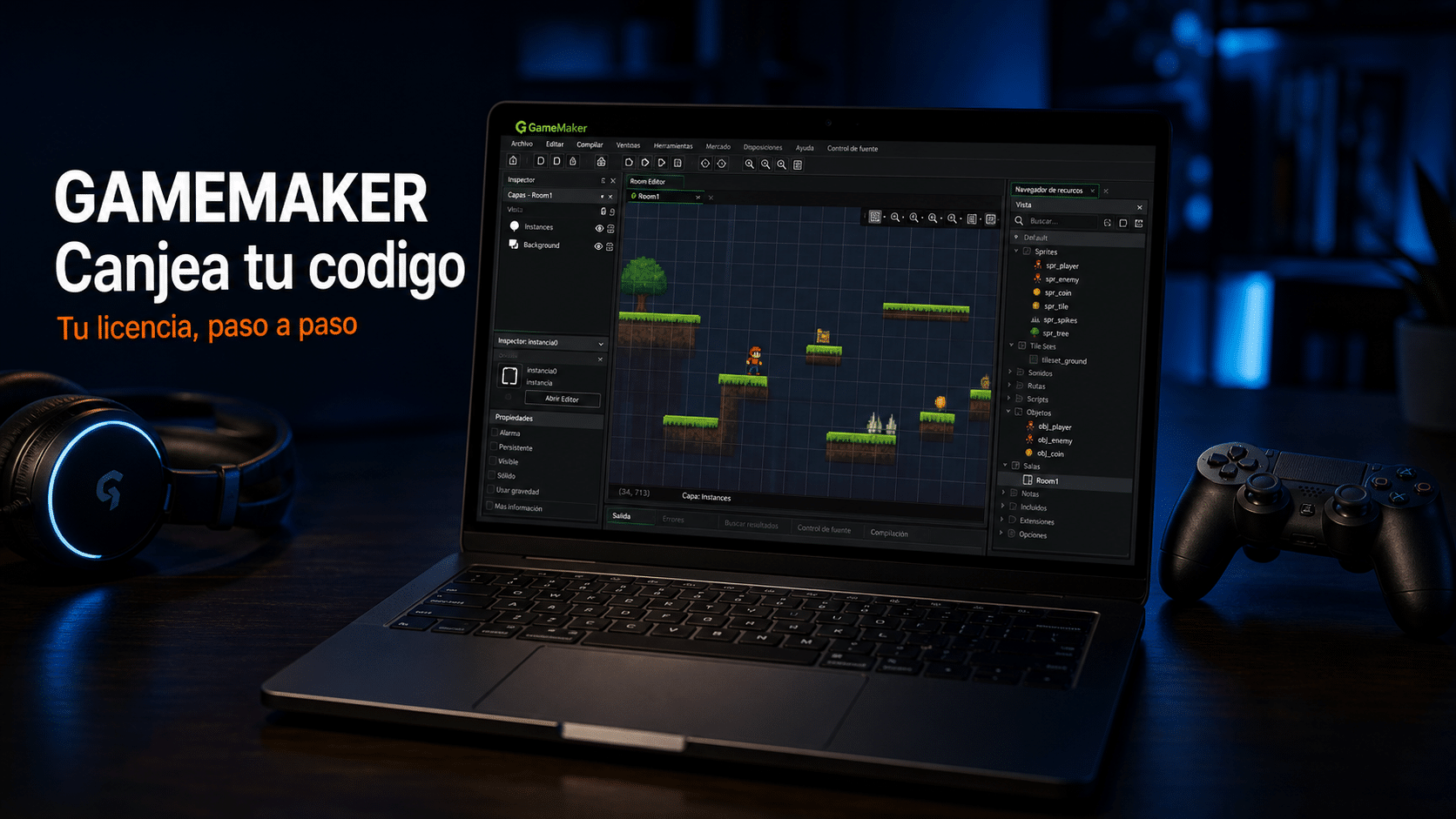 GameMaker: guía para canjear tu código y activar la licencia en tu cuenta