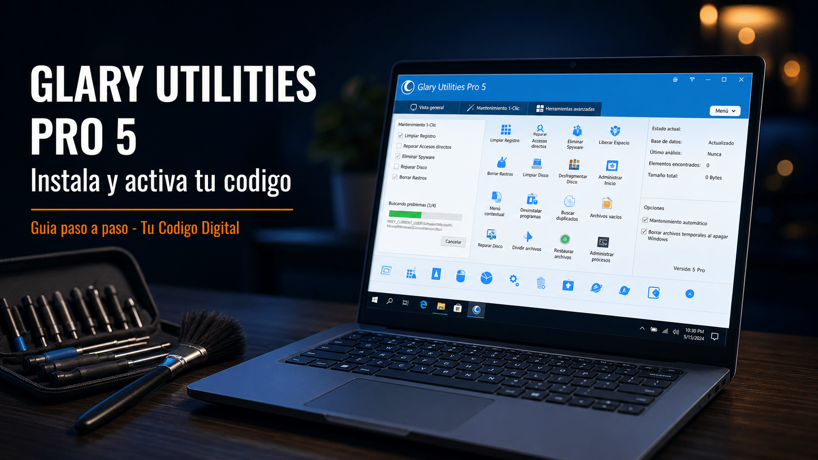 Glary Utilities Pro 5: guía para instalarlo y activar tu código