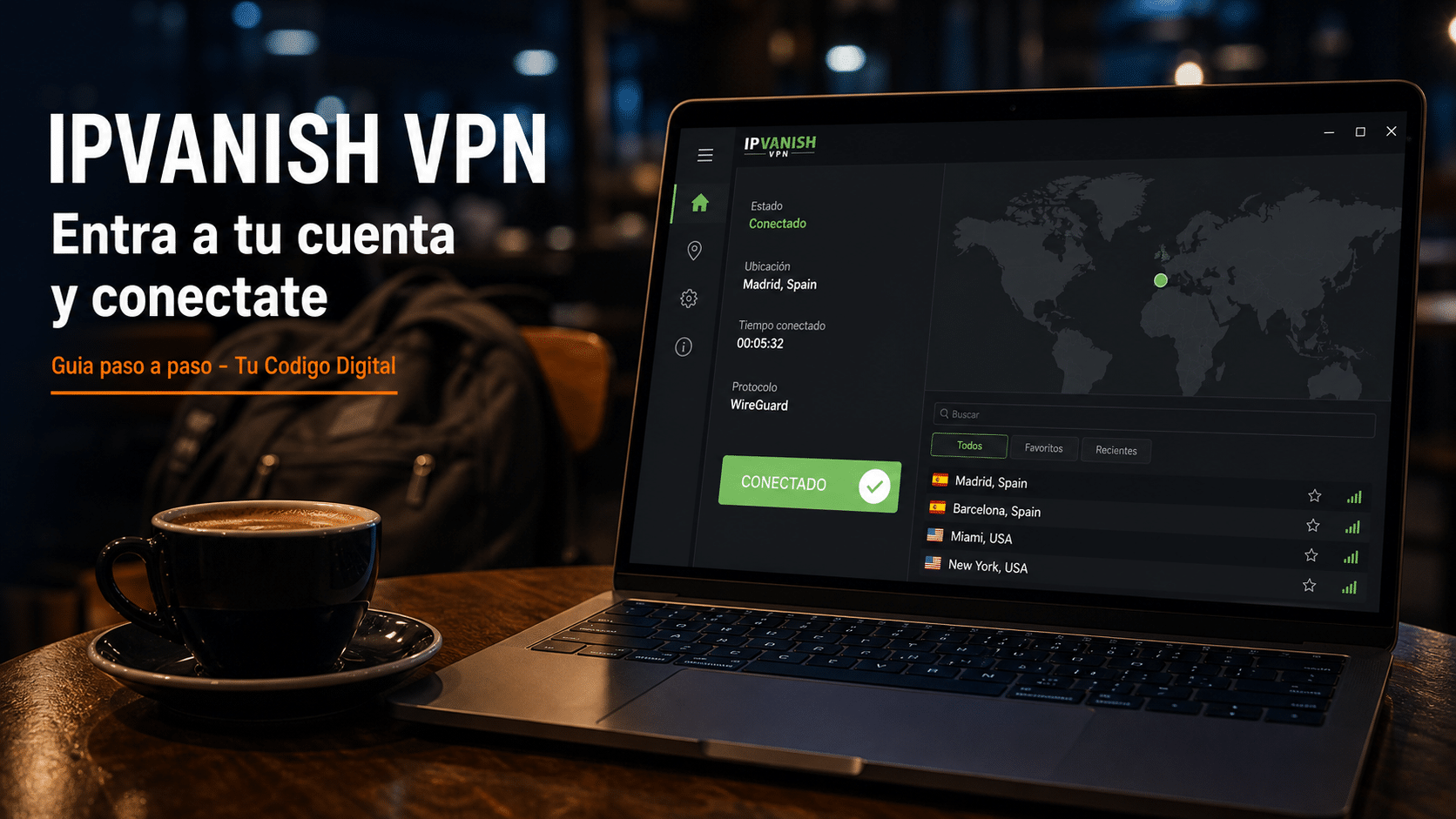IPVanish VPN: guía para entrar a tu cuenta y conectarte