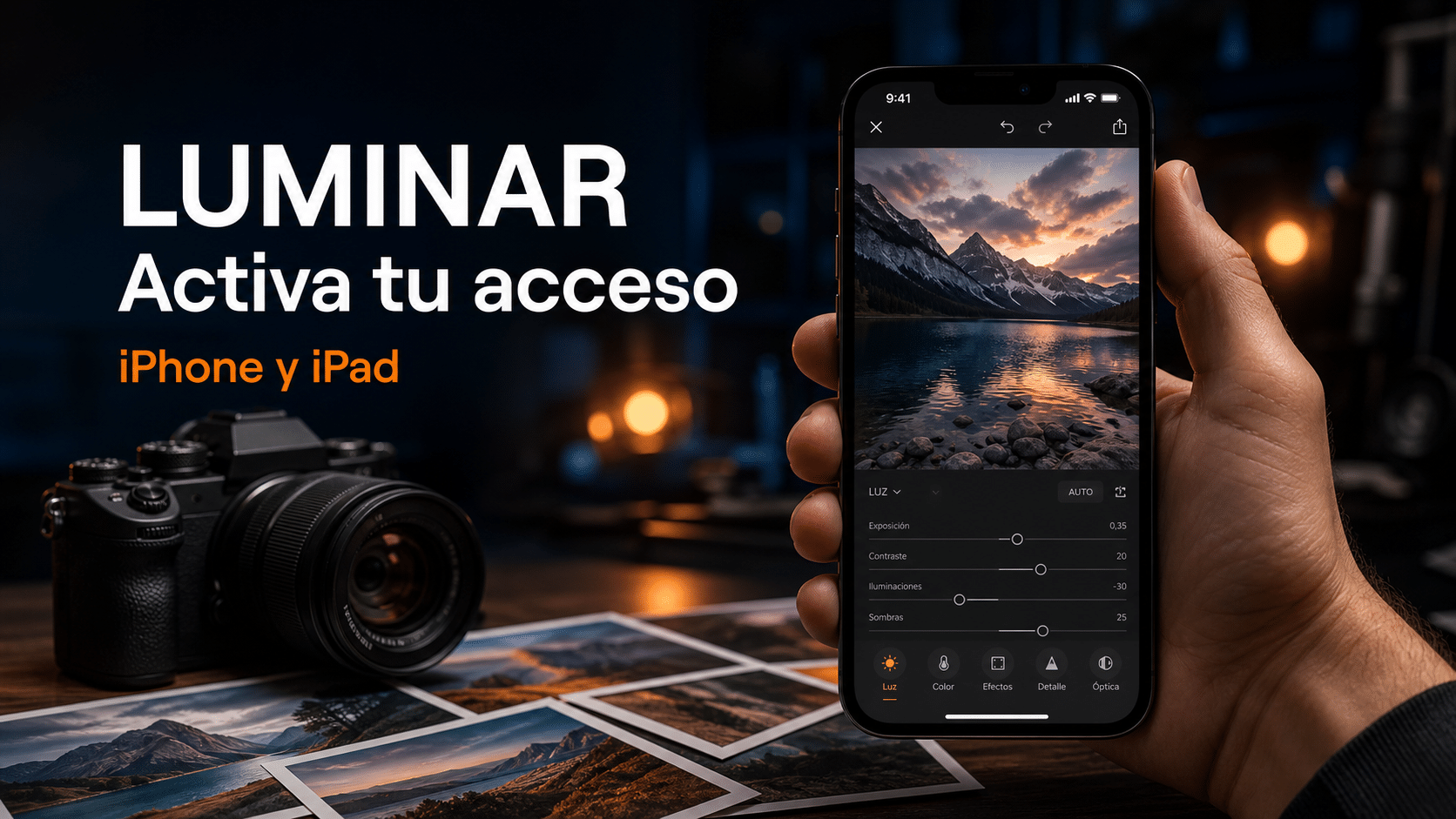 Luminar para iPhone y iPad: guía para activar tu acceso completo
