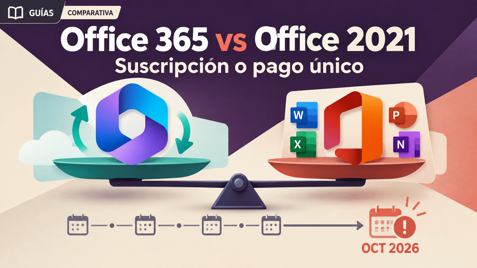 Diferencia entre Office 365 y Office 2021: suscripción frente a pago único