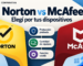 Norton vs McAfee: comparativa de protección, dispositivos y funciones