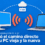 Ilustración plana de un monitor y una laptop enfrentados con el vínculo inalámbrico entre ambos partido al medio, y un arco punteado que pasa por una nube con una etiqueta de 5 GB