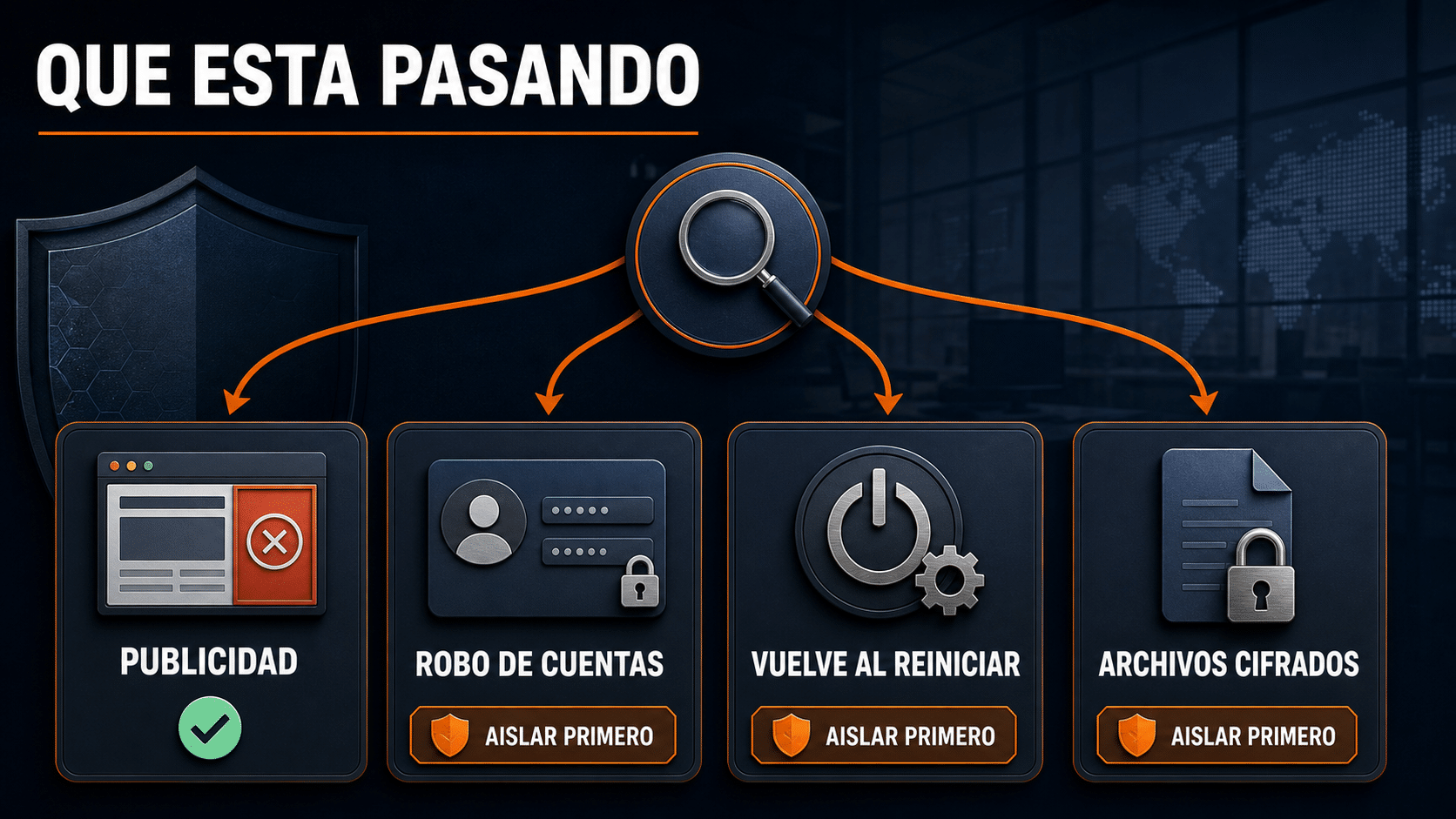 Árbol de decisión para eliminar virus de una PC sin formatear