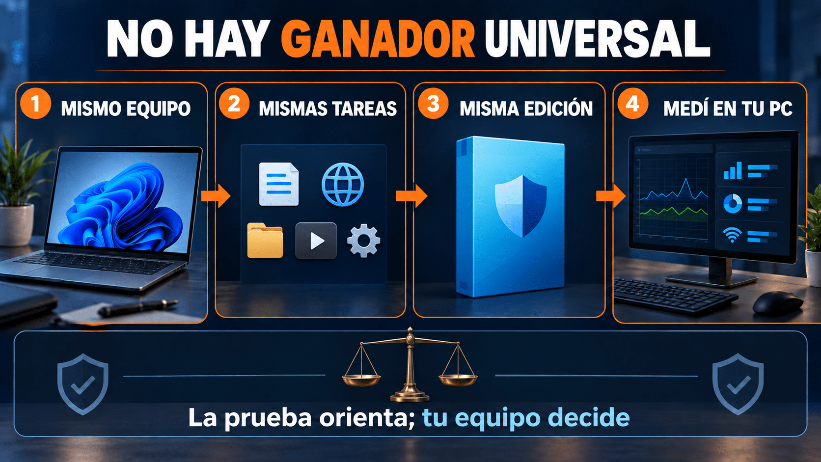 Criterios para interpretar una prueba de rendimiento de antivirus