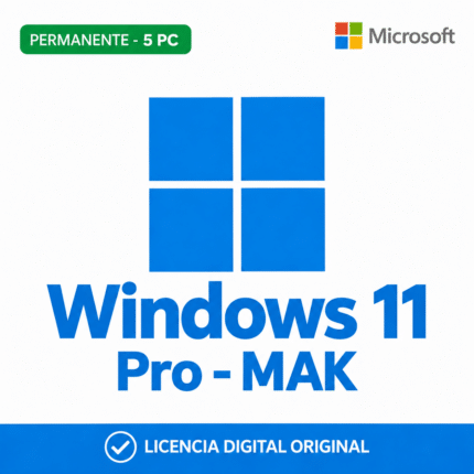Windows 11 Pro MAK - 5 Pc - Licencia Permanente