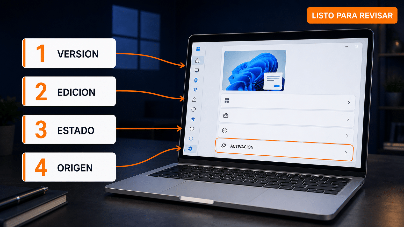 Checklist antes de usar una clave de producto Windows