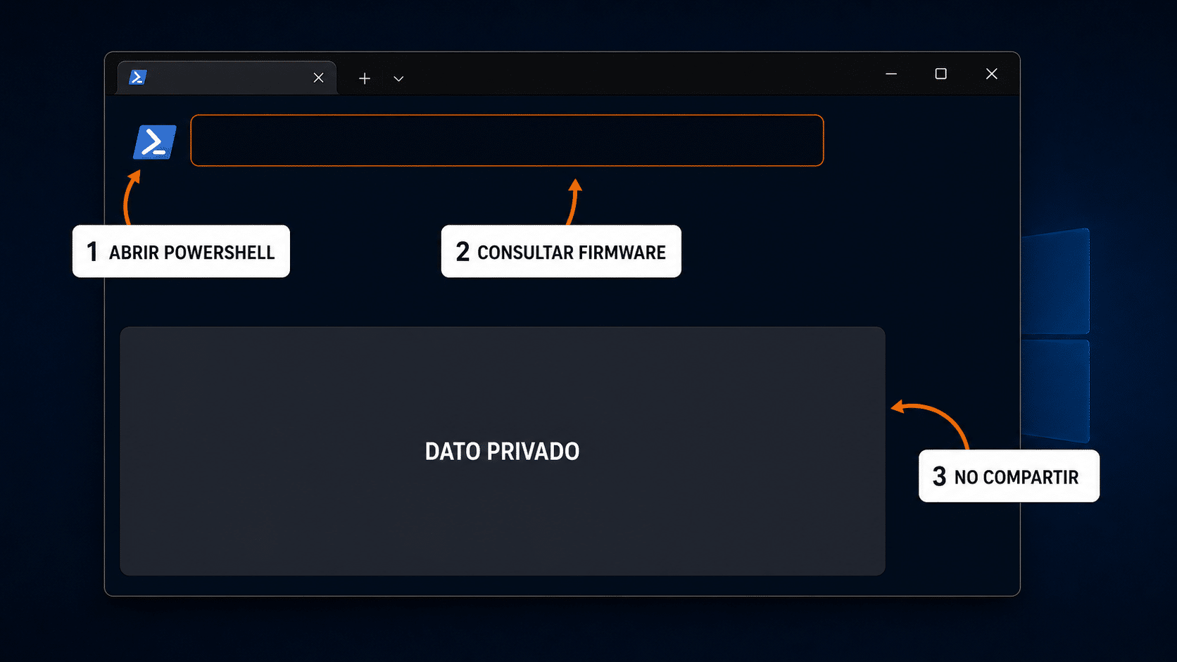 Consulta segura de una clave OEM de Windows 11 con PowerShell y resultado privado