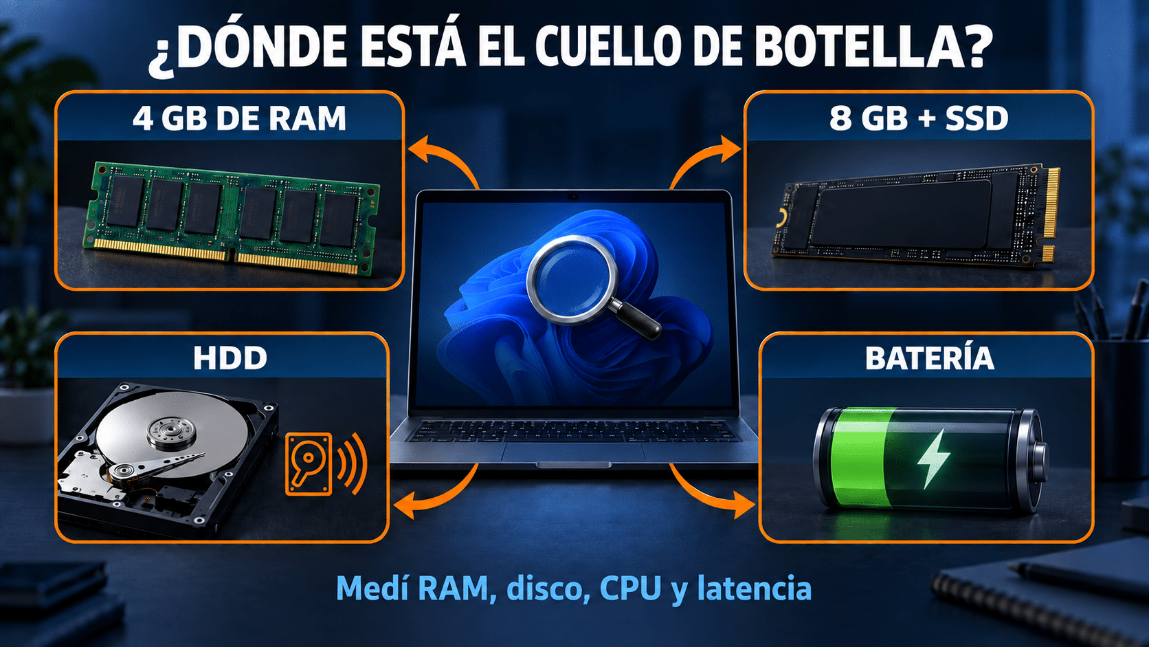 Selector de antivirus según RAM, tipo de disco, batería y uso