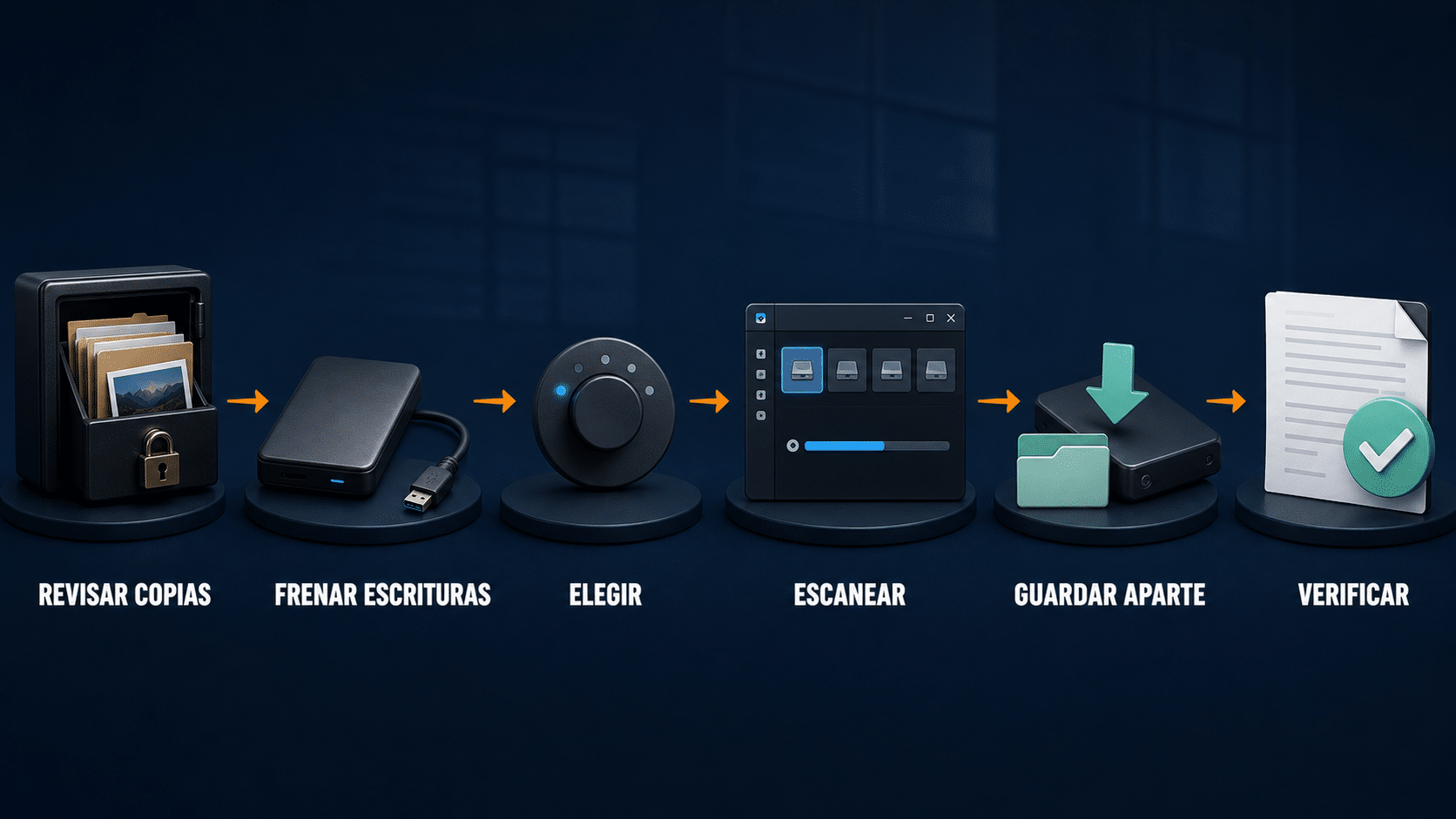 Flujo final para recuperar archivos borrados de forma segura