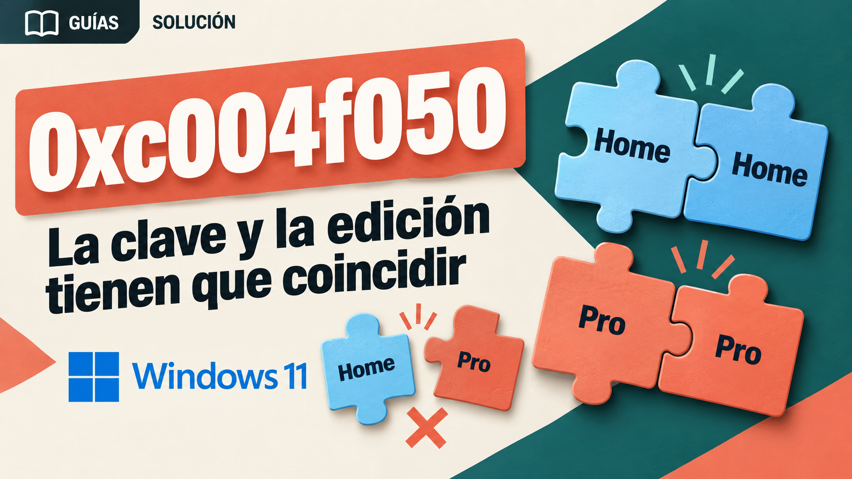 0xc004f050 en Windows 11: clave válida y edición coincidente