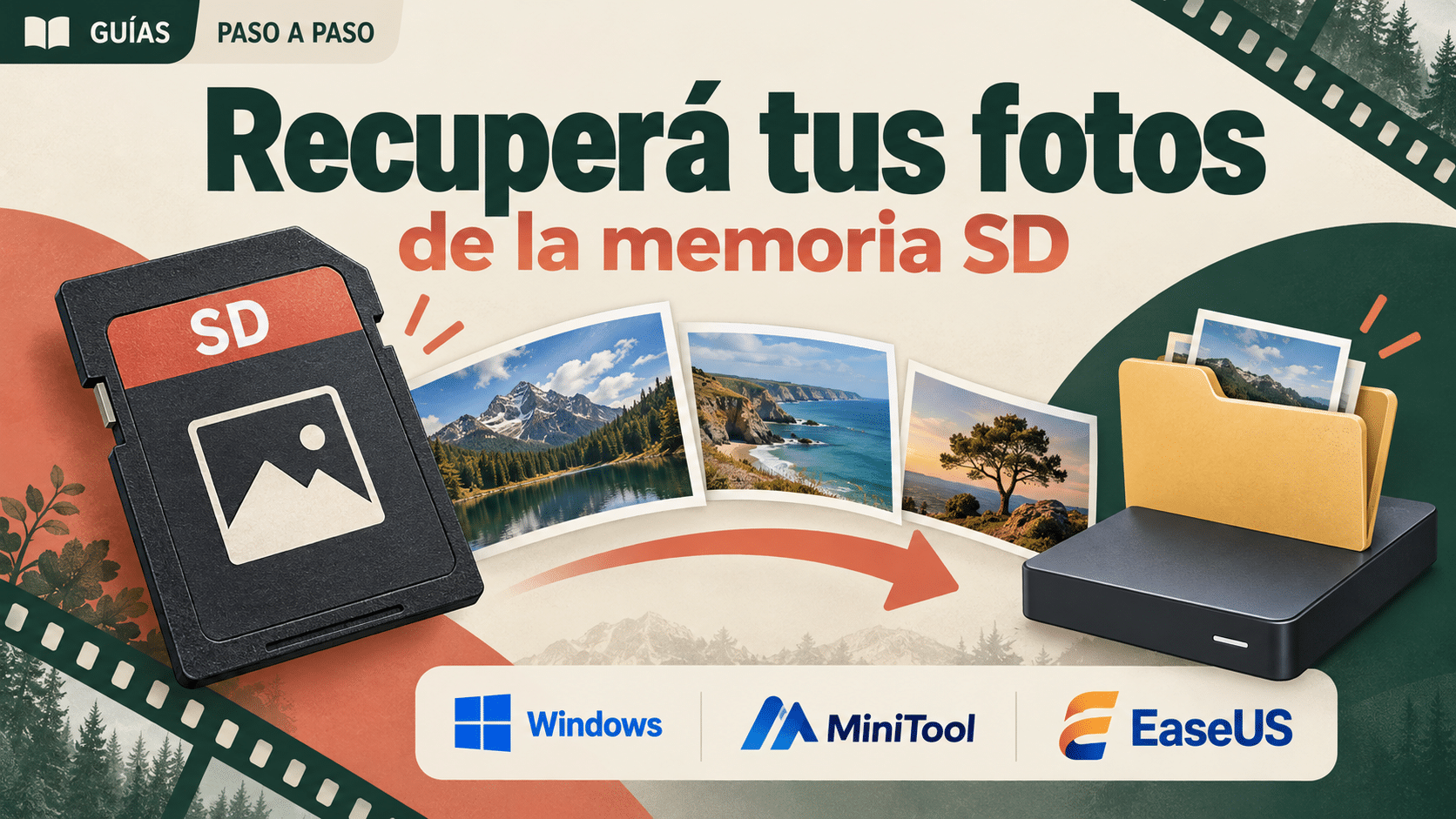 como recuperar fotos borradas de una memoria sd: tarjeta, fotos y destino seguro