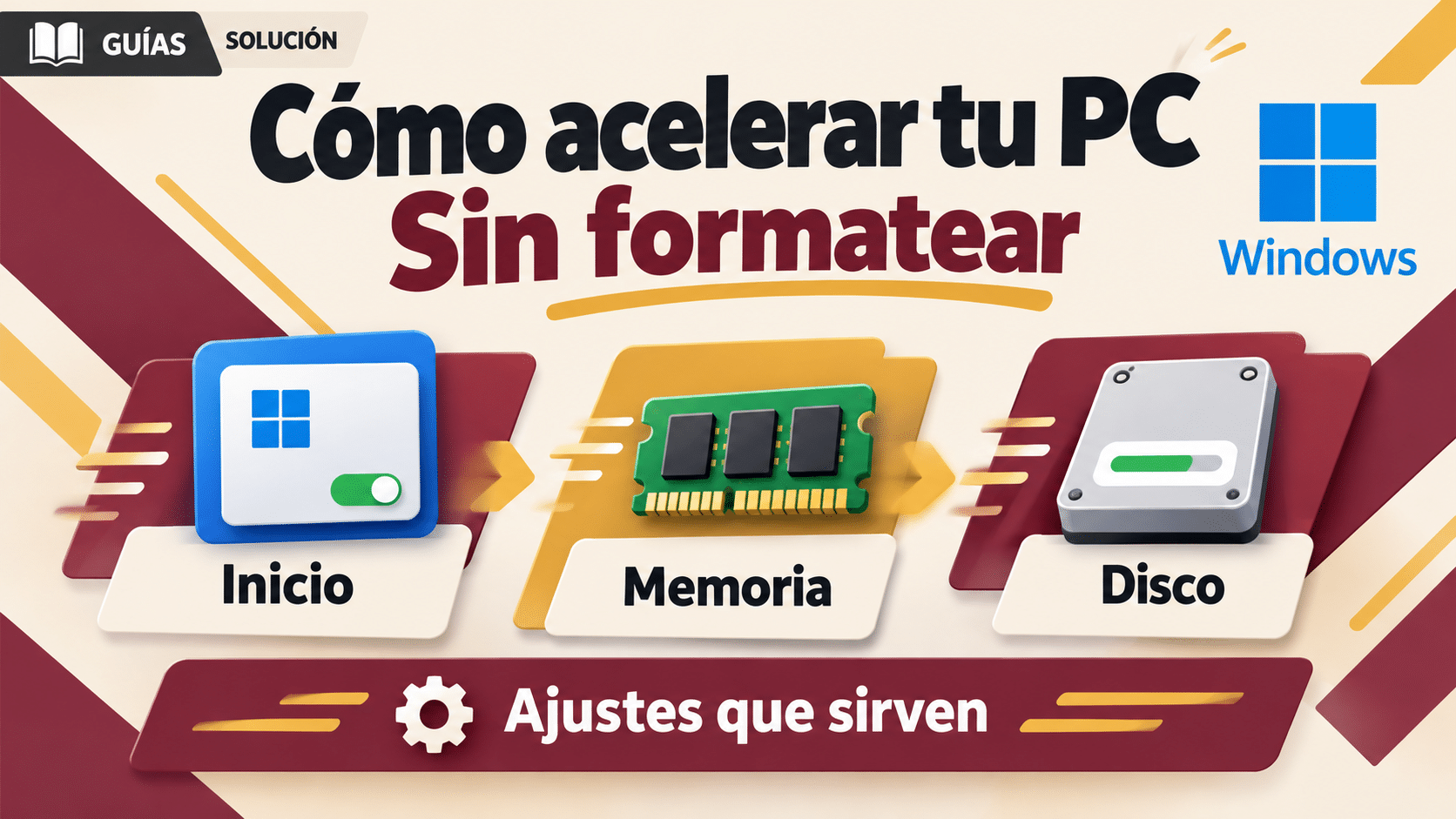 como acelerar mi pc: diagnóstico, ajustes y herramientas de mantenimiento