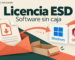 Licencia ESD y entrega digital de Windows y Office frente a una presentación en caja