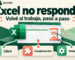 Excel no responde: diagnóstico del bloqueo y pruebas para volver a trabajar