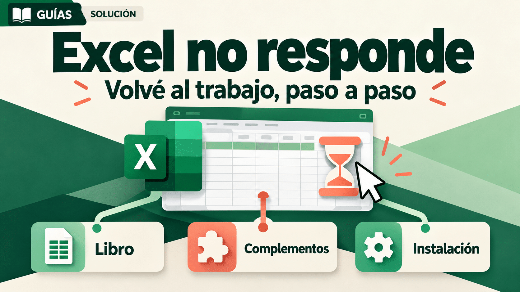Excel no responde: diagnóstico del bloqueo y pruebas para volver a trabajar